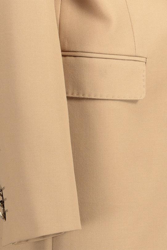 Elegancki beżowy płaszcz - 5