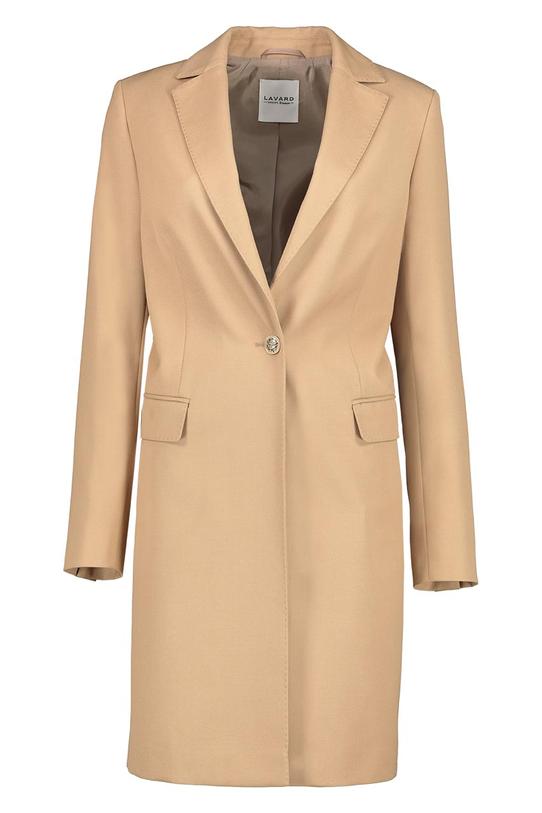 Elegancki beżowy płaszcz - 1