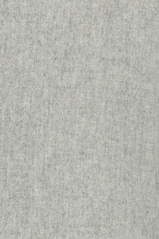 Melanżowy jasno szary płaszcz - 6