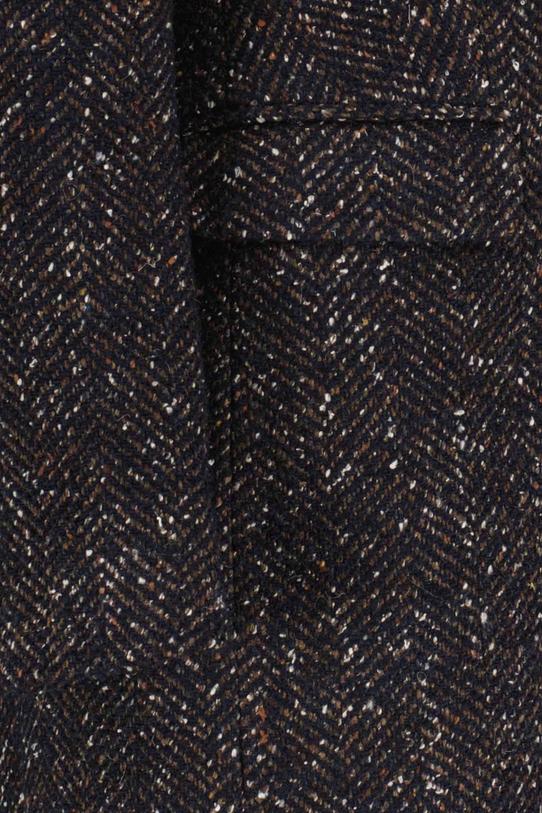 Melanżowy płaszcz z dodatkiem alpaki i jedwabiu - 8