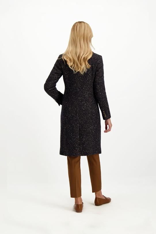 Melanżowy płaszcz z dodatkiem alpaki i jedwabiu - 6