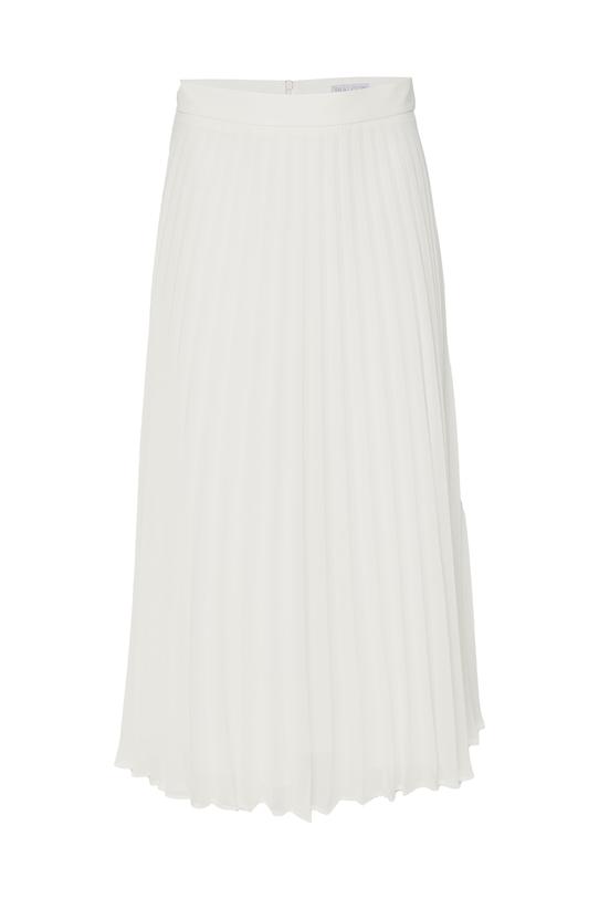 Plisowana spódnica midi z lekkiego zwiewnego materiału - 1
