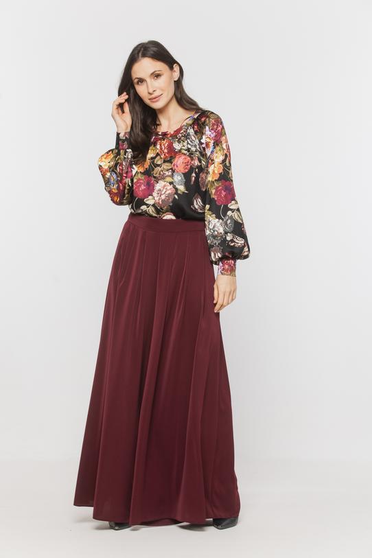 Wizualizacja Prosta bluzka z kwiecistej eleganckiej wiskozy