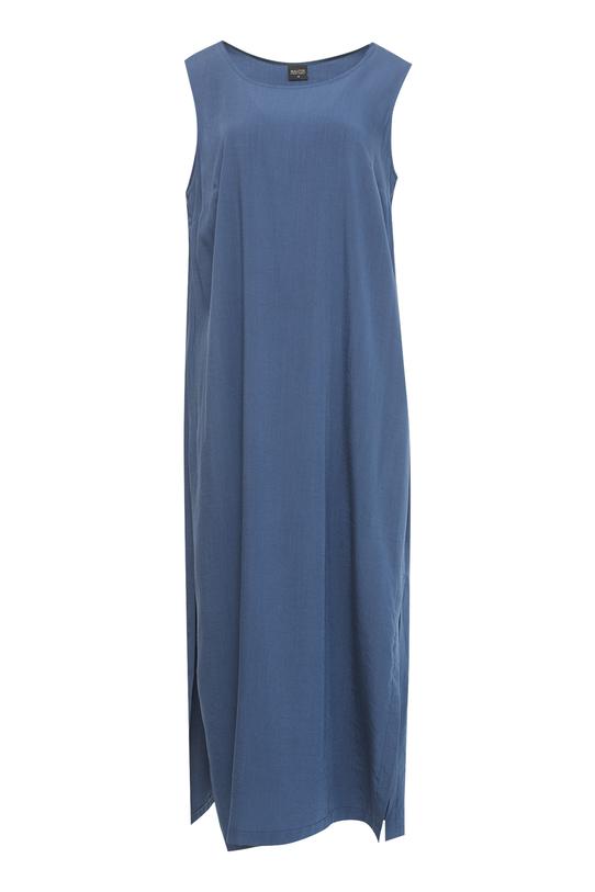 Prosta letnia sukienka w kolorze denim - 1