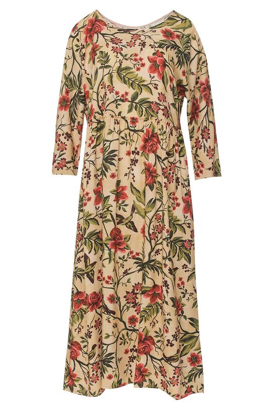 Prosta sukienka z rękawem nietoperz i marszczeniem w talii - 1