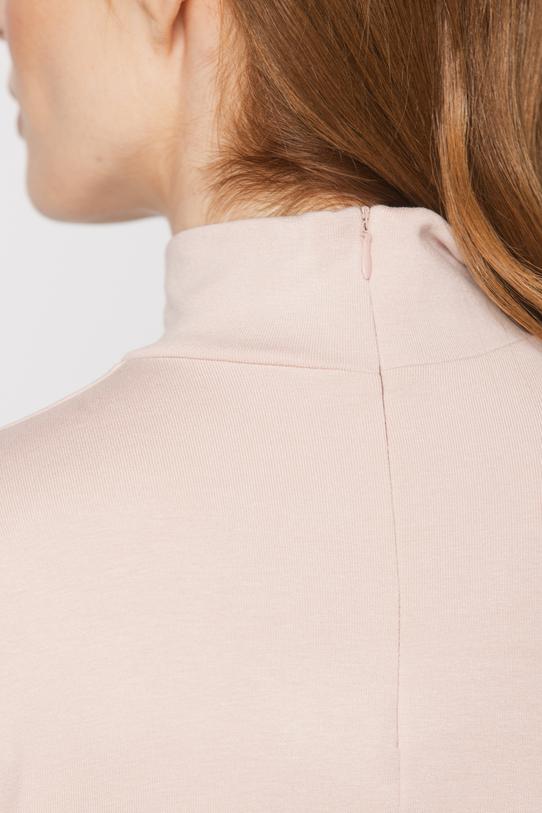 A powder-coloured, stretchy turtleneck made from a delicately ribbed knit - 6