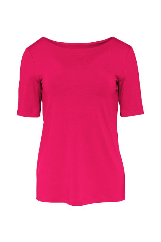 Różowa bluzka basic - 1