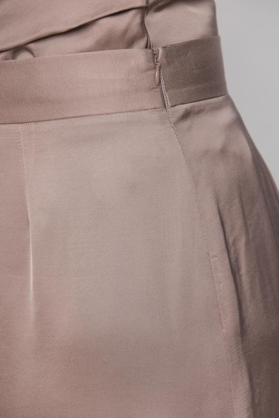 Satynowe wizytowe spodnie w kolorze cappuccino - 4
