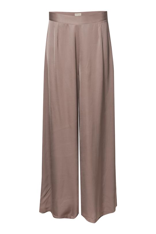 Satynowe wizytowe spodnie w kolorze cappuccino - 1
