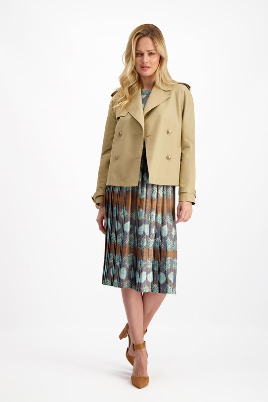 Plisowana spódnica na szerokiej gumce - 3