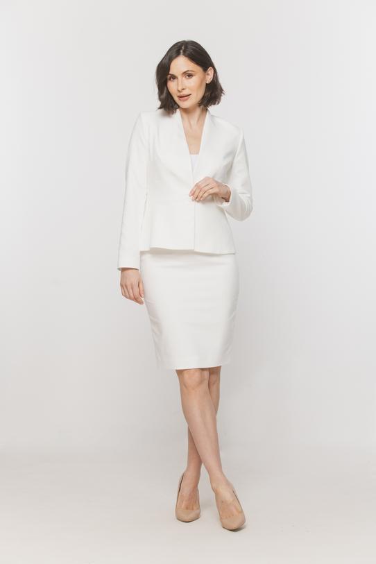 Wizualizacja Spódnica ołówkowa w kolorze écru