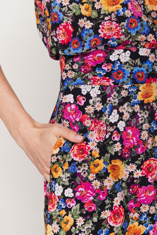 Kolorowa spódnica z falbaną - 4