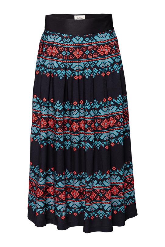 Czarna wzorzysta spódnica - 1