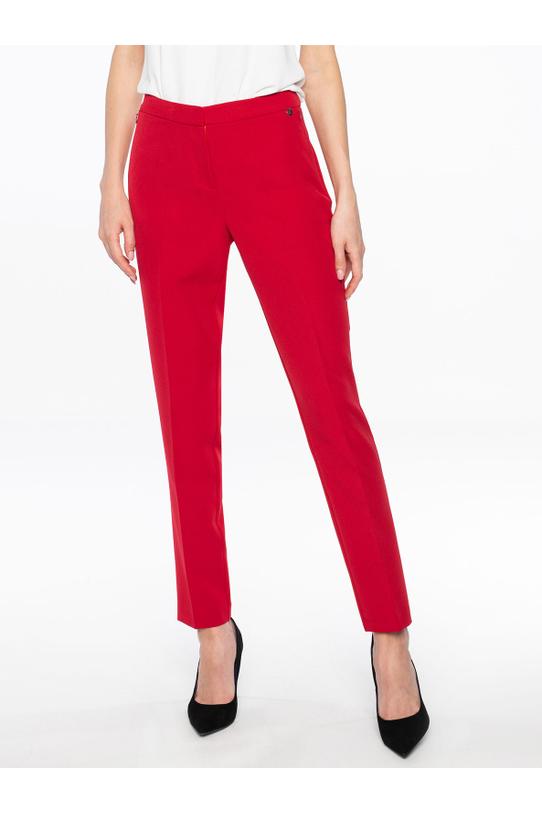 Red pants with tapered leg - 3