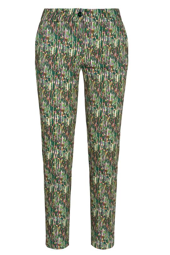 Wzorzyste spodnie w kant - 1