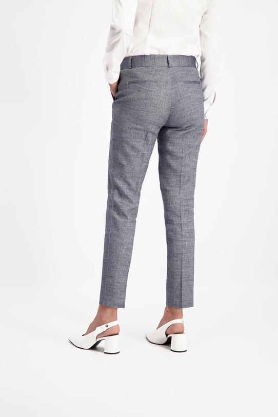 Szare melanżowe spodnie - 5