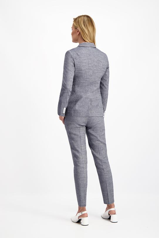 Szare melanżowe spodnie - 4