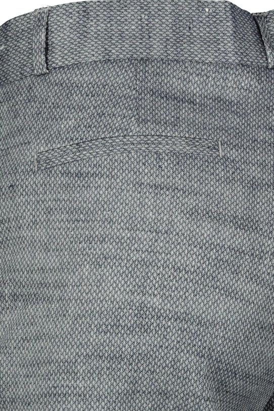 Szare melanżowe spodnie - 7