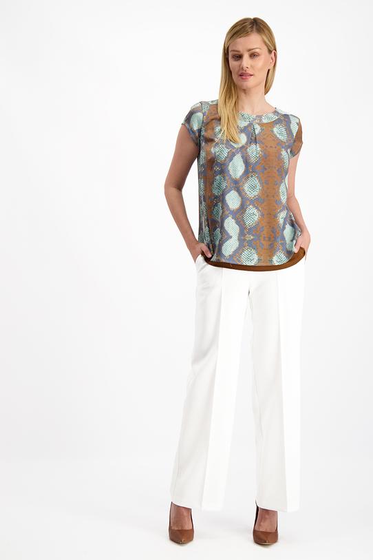 Spodnie ecru z kieszeniami - 2