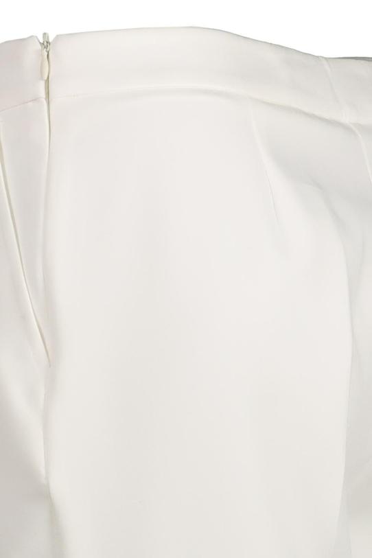 Spodnie ecru z kieszeniami - 5