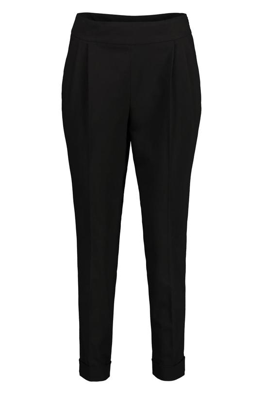 Czarne spodnie z zakładkami - 1