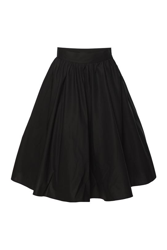 Stylowa czarna spódnica pin up z warstwą tiulu - 1