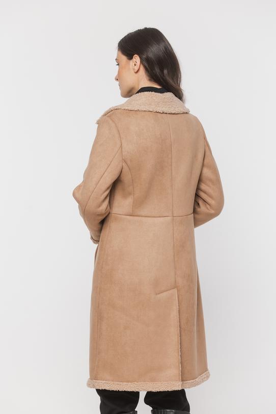 Stylowy kożuszek z kołnierzem i zapięciem na guziki - 3