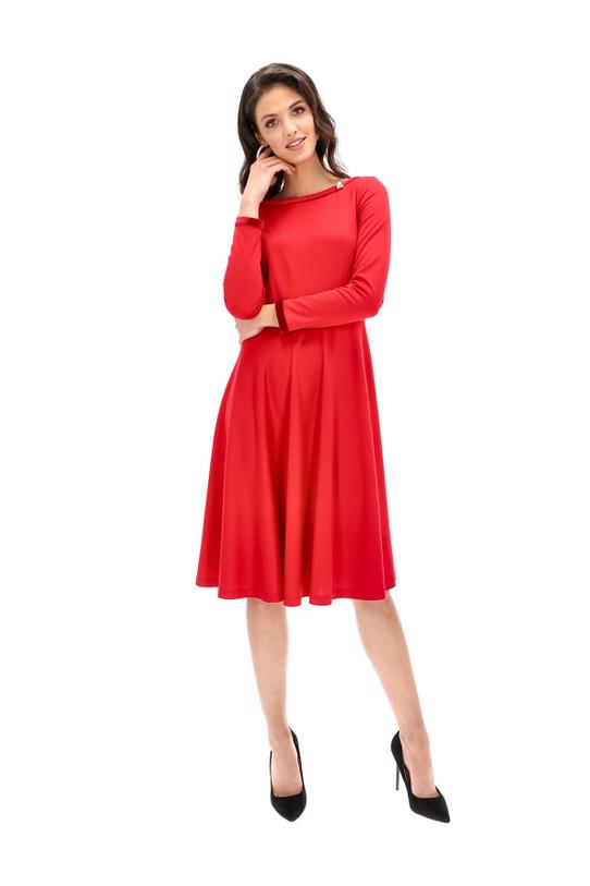 Blush dress trimmed with velvet ribbons - 2