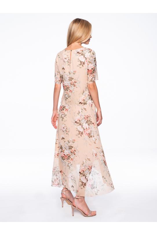 Asymmetrical dress with short sleeves - 2