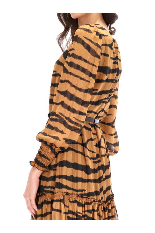 Animal print ruffle dress - 5