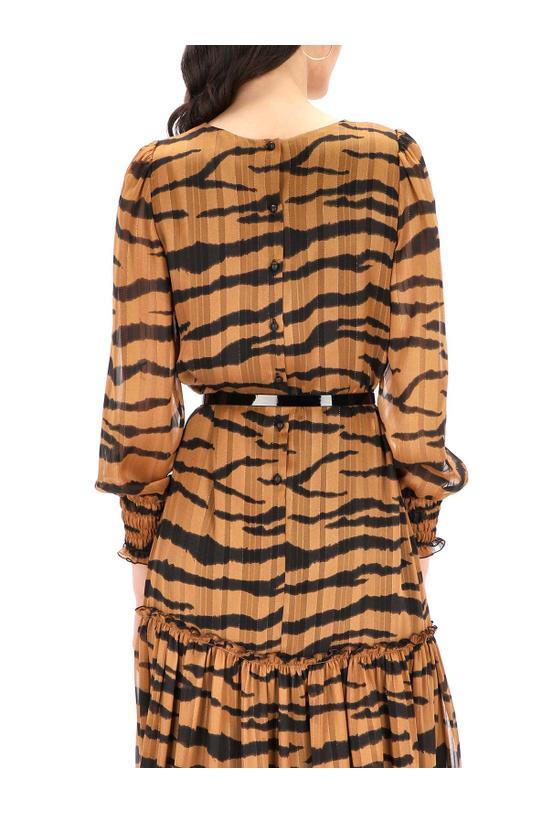 Animal print ruffle dress - 6