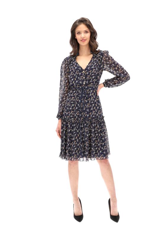 common:product-alt-prefix Navy blue floral pattern dress
