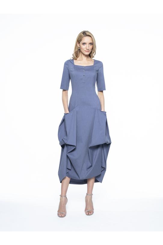 Original underlined dress with large pockets - 1