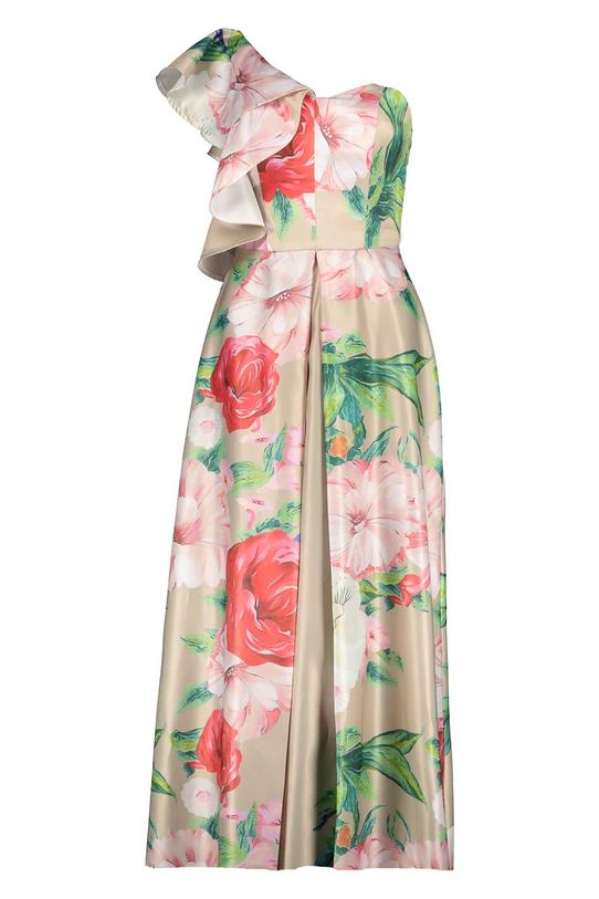 Wizytowa sukienka w kwiaty - 1