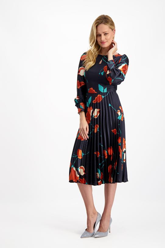 Plisowana elegancka sukienka