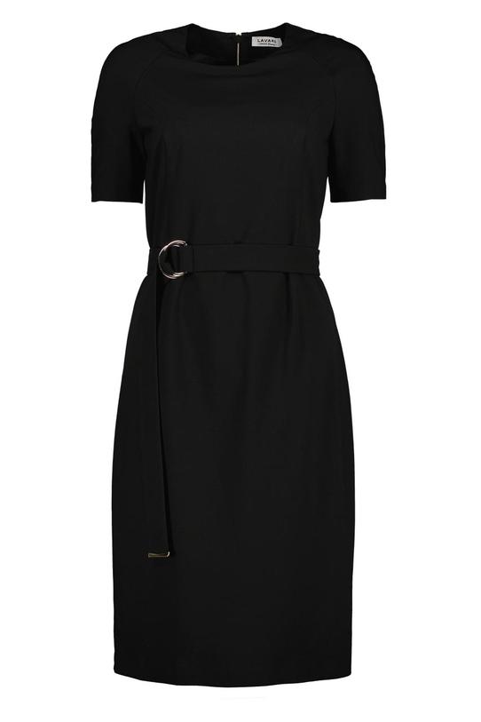Czarna ołówkowa sukienka - 1