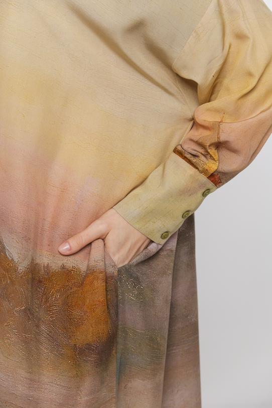 Sukienka szmizjerka o luźnym oversizowym kroju - 5