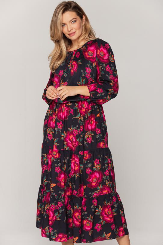 Kwiecista sukienka w stylu boho