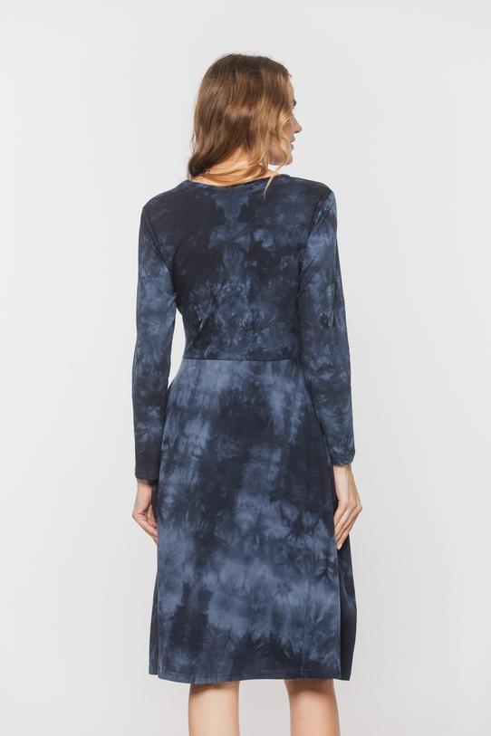 Sukienka z dzianiny bawełnianej z efektem cieniowania - 4