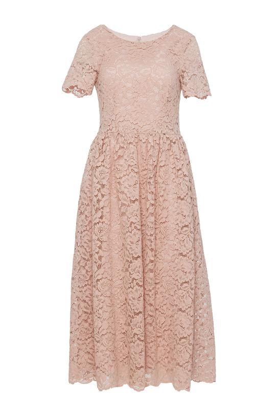 Sukienka z koronki w kolorze zgaszonego różu - 1