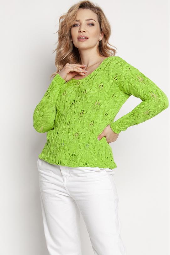 Sweter o fasonie bluzy