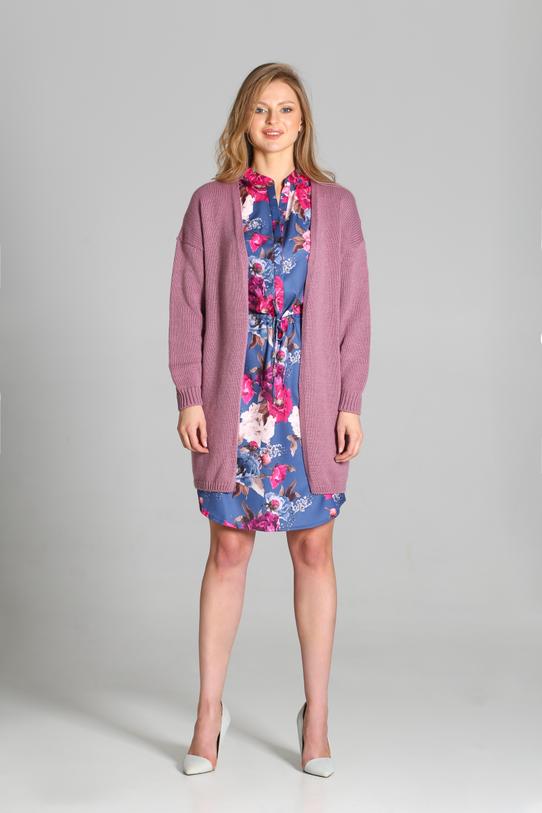 Wrzosowy kardigan - 4