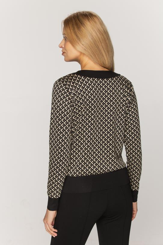 Sweterkowa wzorzysta bluza