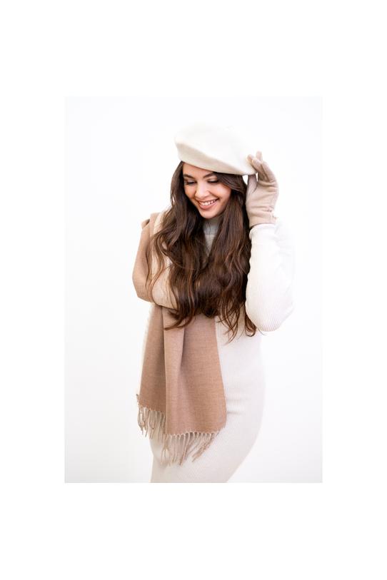 Dwustronny uniwersalny szal z naturalnych materiałów - 4
