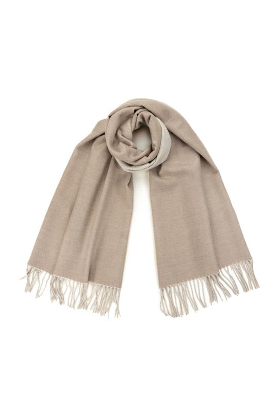 Wizualizacja Dwustronny uniwersalny szal z naturalnych materiałów