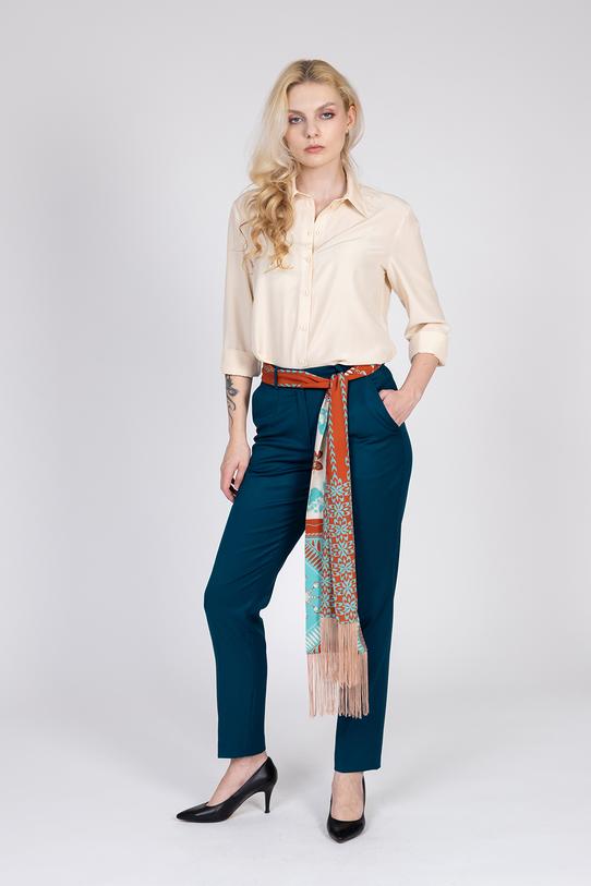 A stylish viscose scarf with fringes - 7
