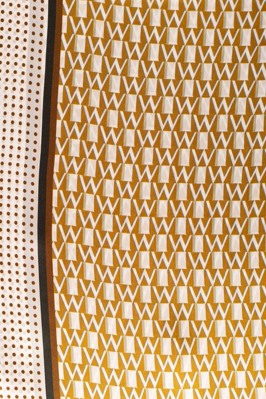 Wzorzysty zwiewny szal z jedwabiu - 1