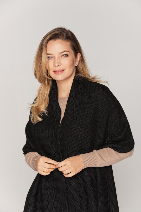 Szal w kolorze czarnym - 6