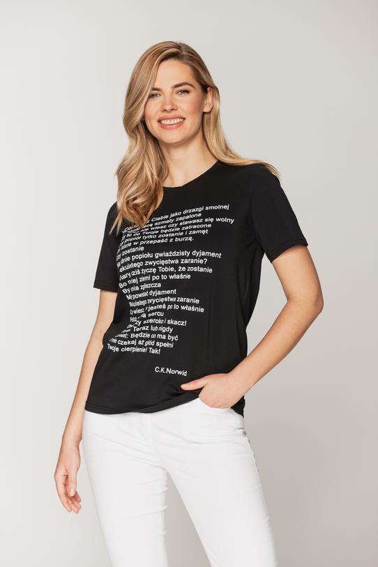 T-shirt z cytatem Norwida