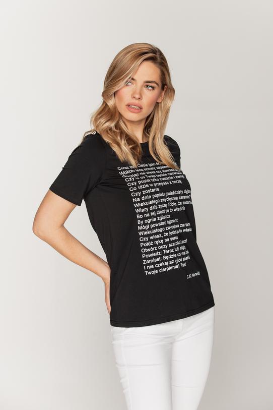 T-shirt z cytatem Norwida